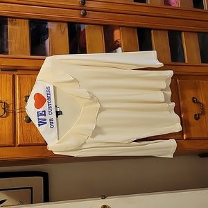 CHAPS ruffled neck Blouse